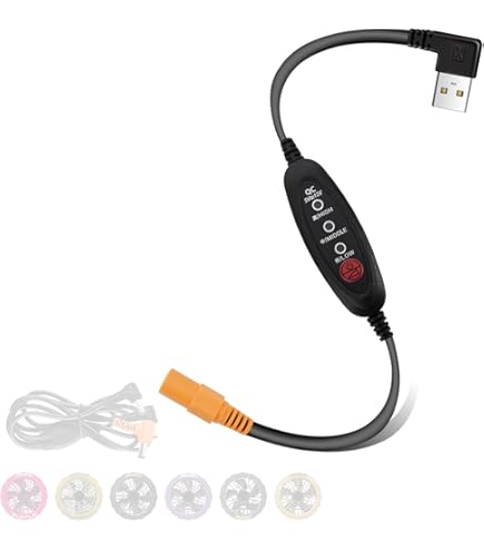 Amazon.co.jp: 空調作業服用バッテリー充電ケーブル 外径3.8mm